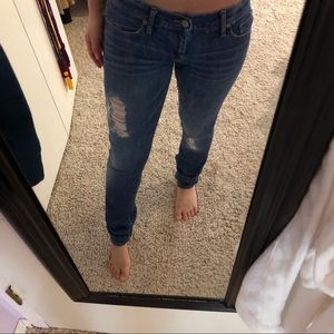 Abercrombie and Fitch skinny jeans distressed